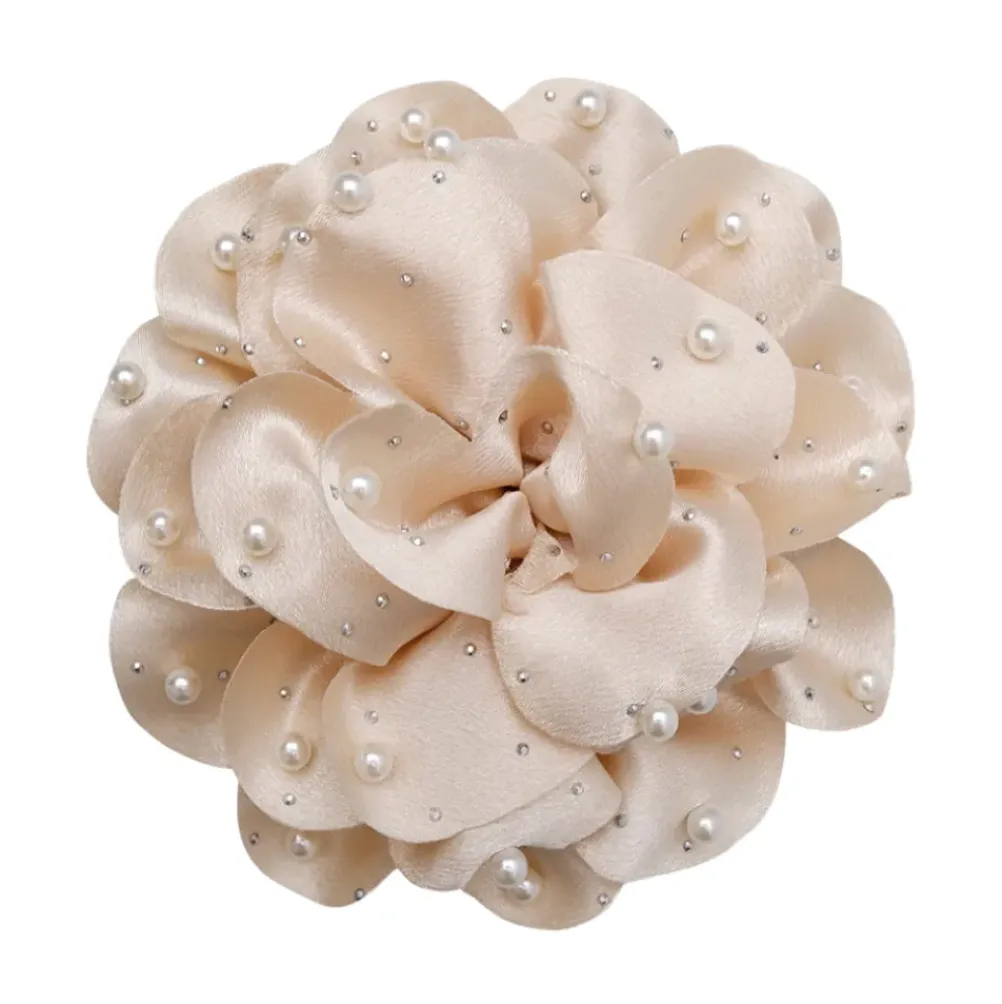 BLACK COLOUR Bckimmi Mega Flower Broche Champagne