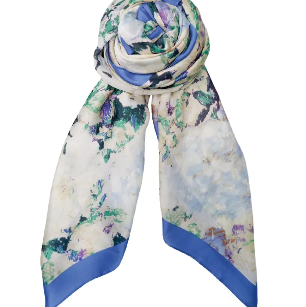 BLACK COLOUR Bcrumi Satin Scarf Blue