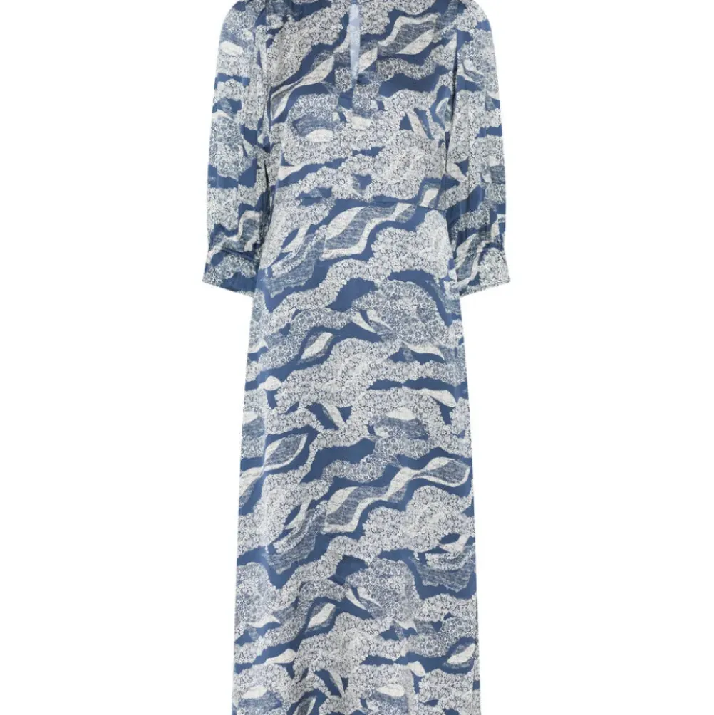 BRUUNS BAZAAR Floret Clarenas Dress Blue Lace