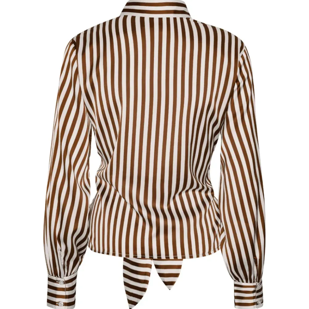 KARMAMIA Lee Shirt Toffee Stripe
