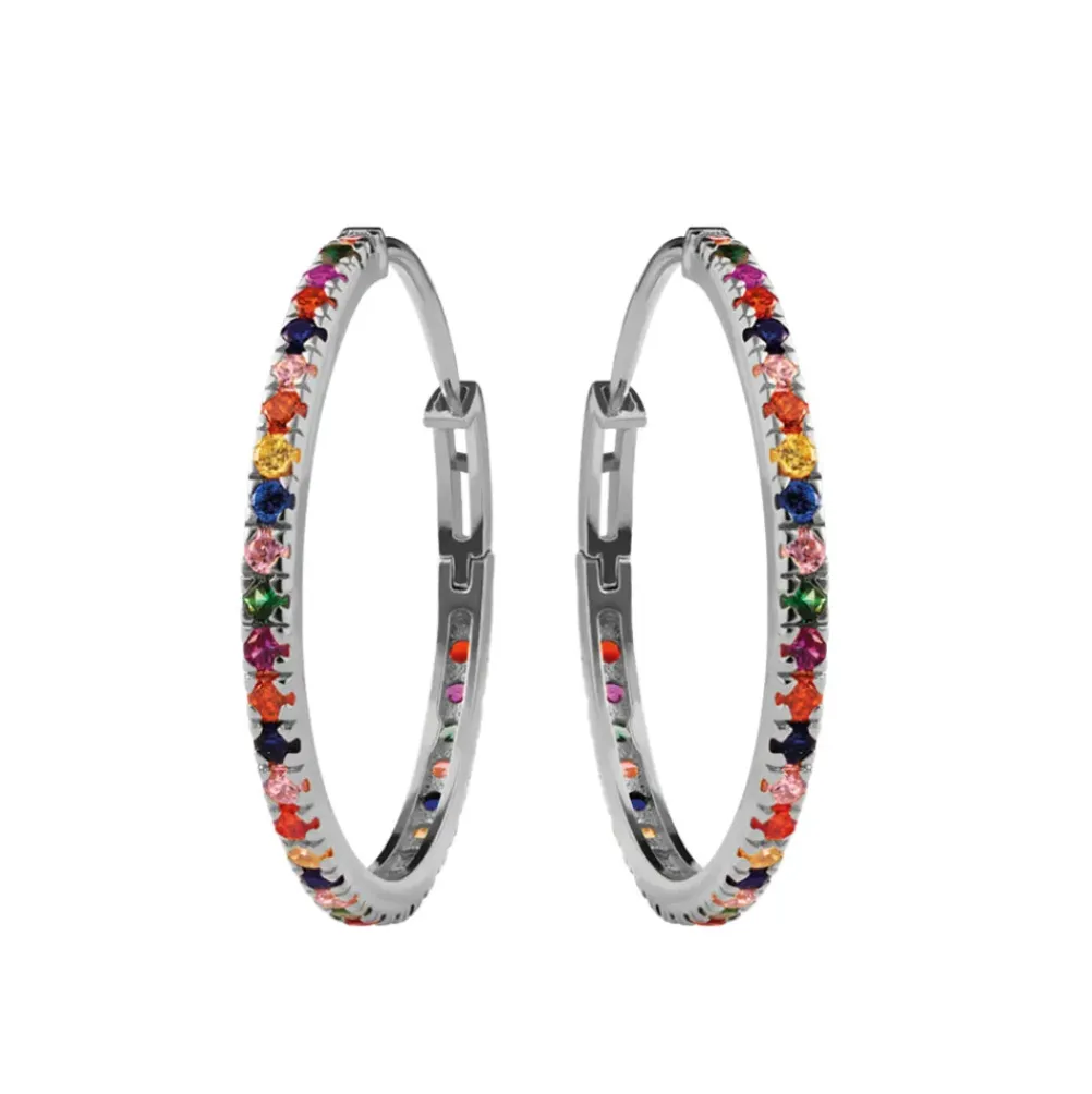 MAANESTEN Nubia Hoops Øreringe Magnum (sølv)