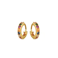 MAANESTEN Nubia Hoops Øreringe Small (guld/sølv)
