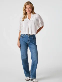 NEO NOIR Siama Voile Blouse White