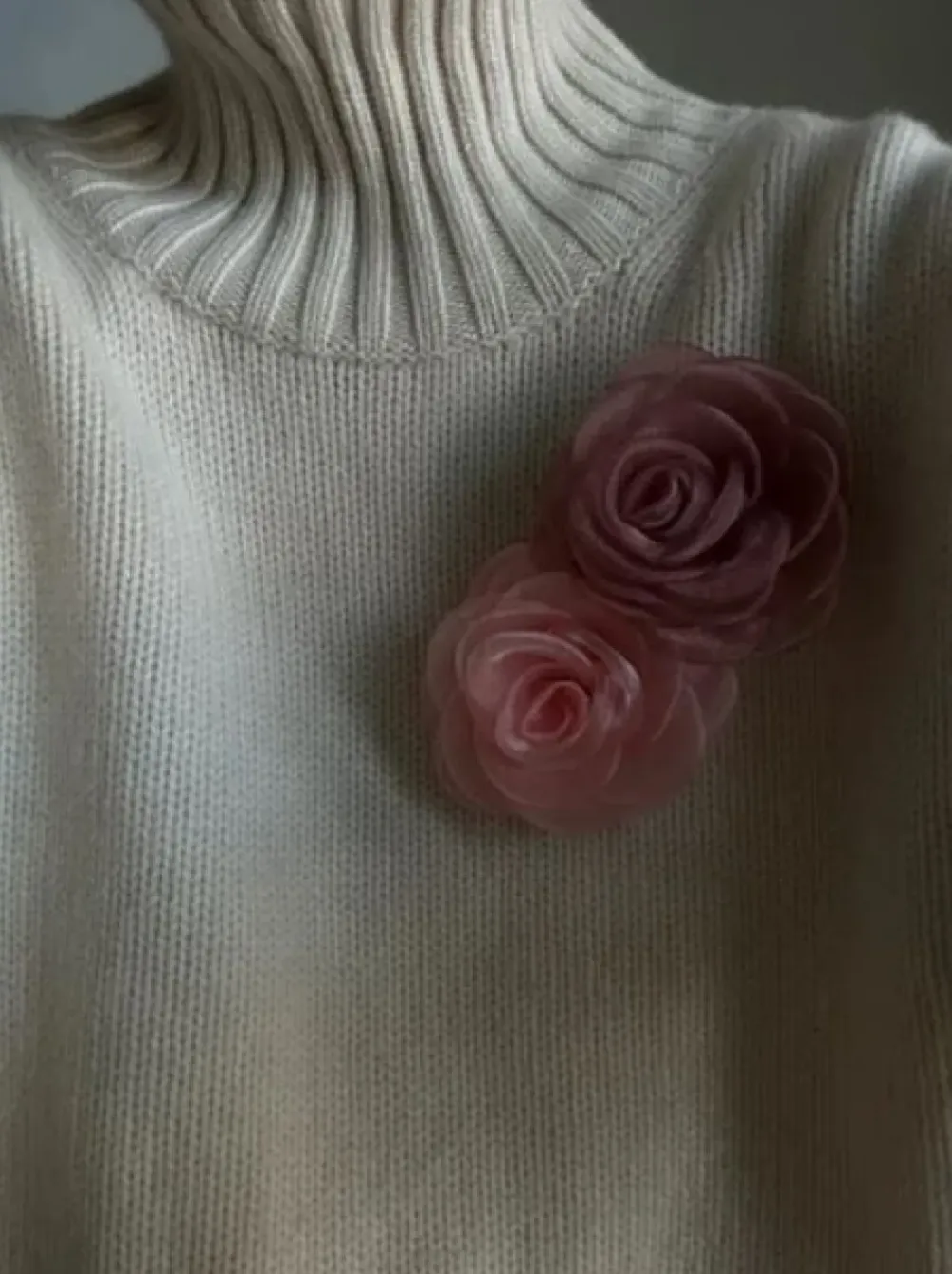 PICO COPENHAGEN Organza Rose String Warm Powder